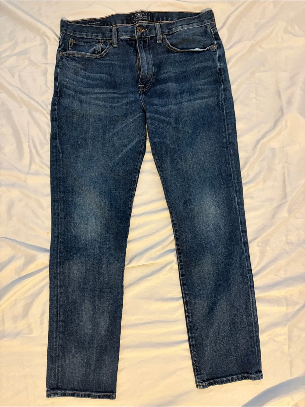 Lucky Brand Men’s Slim Jeans in Medium Blue Wash